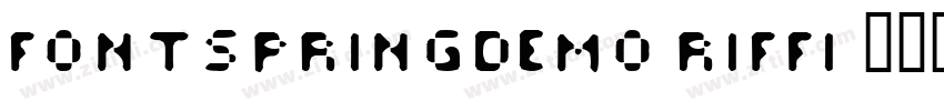 fontspringdemo Riffi字体转换